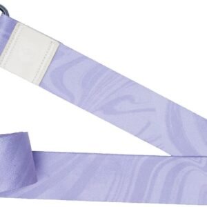 The Yoga Strap | Luxurious, Extra Long, Super Soft, Eco Printed | Studio Quality, Adjustable | Safely Stretch Further and Hold Longer | 8 ft Long