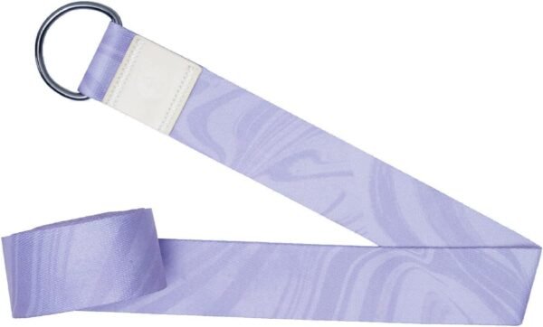 The Yoga Strap | Luxurious, Extra Long, Super Soft, Eco Printed | Studio Quality, Adjustable | Safely Stretch Further and Hold Longer | 8 ft Long