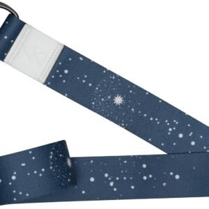 The Yoga Strap | Luxurious, Extra Long, Super Soft, Eco Printed | Studio Quality, Adjustable | Safely Stretch Further and Hold Longer | 8 ft Long