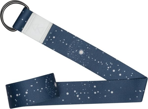 The Yoga Strap | Luxurious, Extra Long, Super Soft, Eco Printed | Studio Quality, Adjustable | Safely Stretch Further and Hold Longer | 8 ft Long