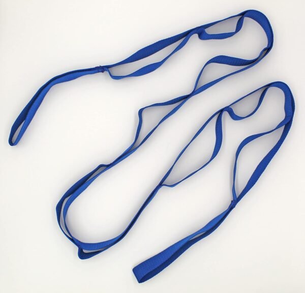 Static Stretch Strap | | Perfect for Yoga, Pilates, and Physical Therapy | Flexibility and Range of Motion Tool | Blue