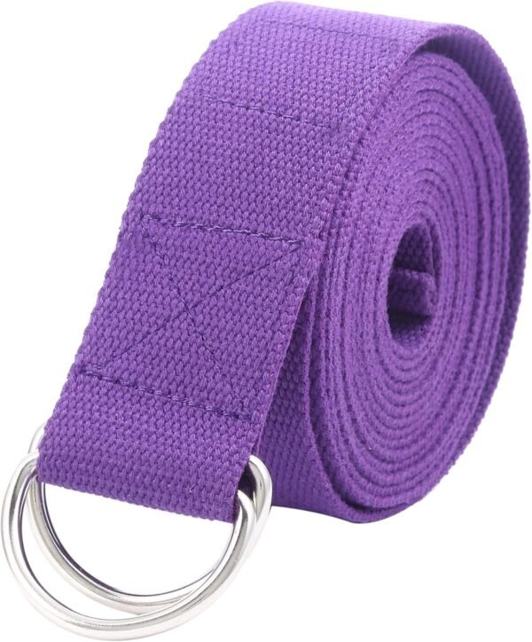 Fitness Exercise Yoga Strap - Durable Cotton 10 Feet Long